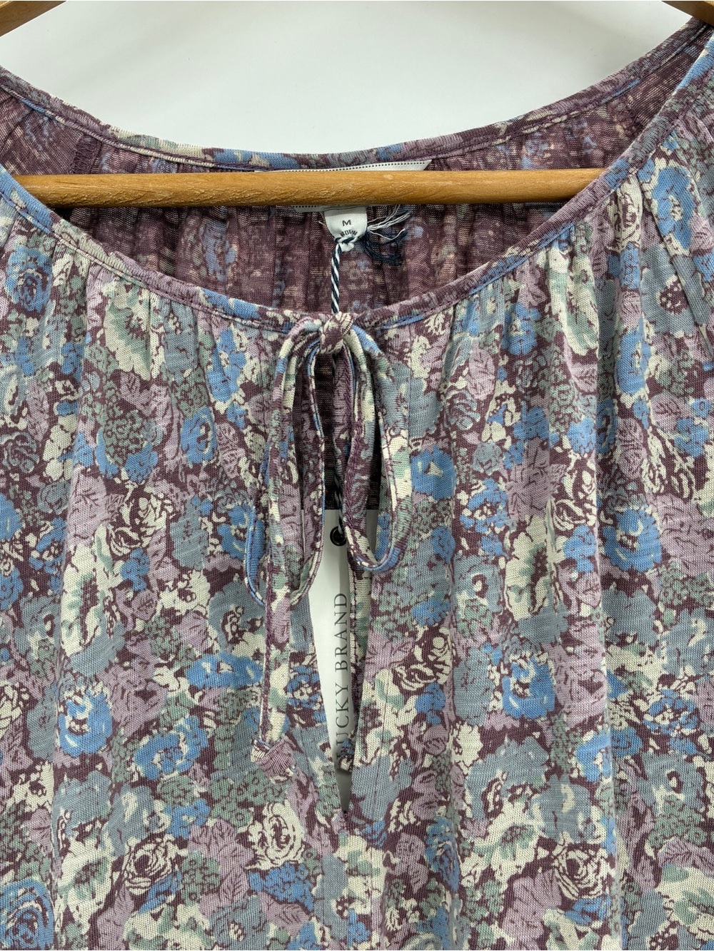 Lucky Brand Women’s Boho Floral Loose Fit Blouse Top Long Sleeve Medium NWT - Picture 6 of 7